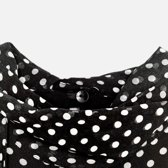 NWT | ZARA COLLECTION HALTER POLKA DOT DRESS Medium - Picture 5 of 8